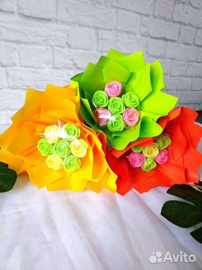 Букеты из бельгийского шоколада. Шоколадные цветы