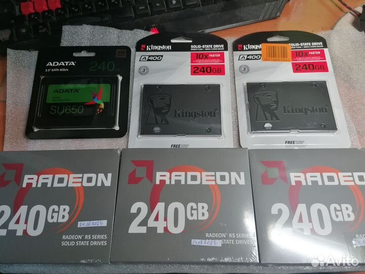 Ssd-диски 120,128,240,256,360,480,512 Гбт Sata,m.2