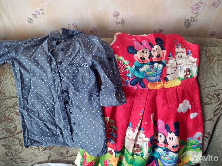 Вещи пакетом на девочку от 5до 8 лет