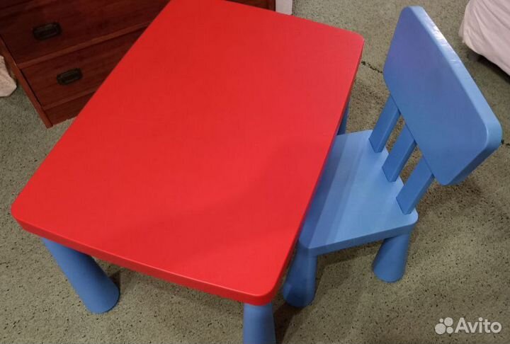 Детский стол и стул IKEA