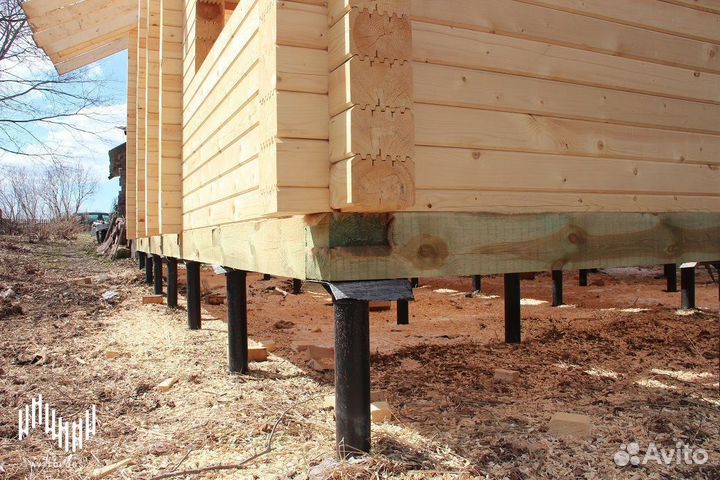 Винтовые сваи : установка техникой