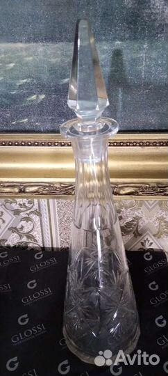 Графин штоф хрусталь, алмазная грань