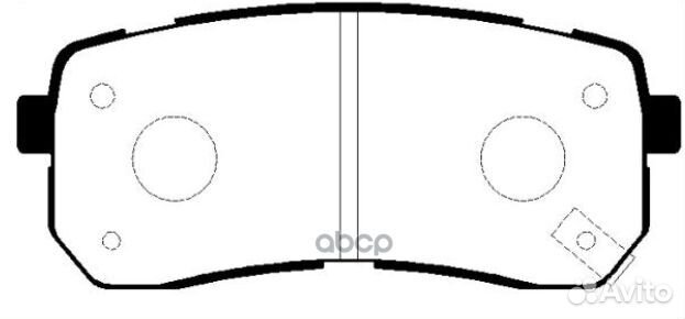 Колодки тормозные зад hyundai starex/H1 08- gk0