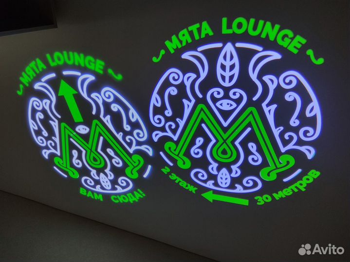 Яркий светодиодный гобо-проектор