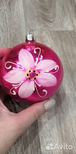 Ёлочные игрушки советские стекло