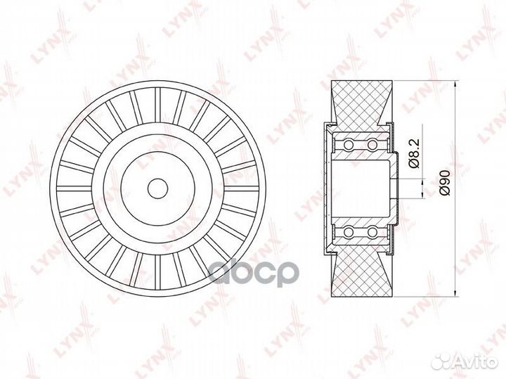 Ролик обводной навесного оборудования VW LT 2.5