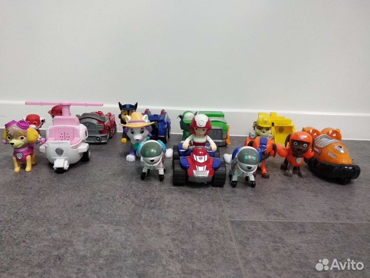 Набор щенков с машинами Щенячий патруль Raw patrol