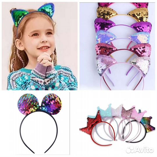 Ободок ушкии корона бант фотосессии