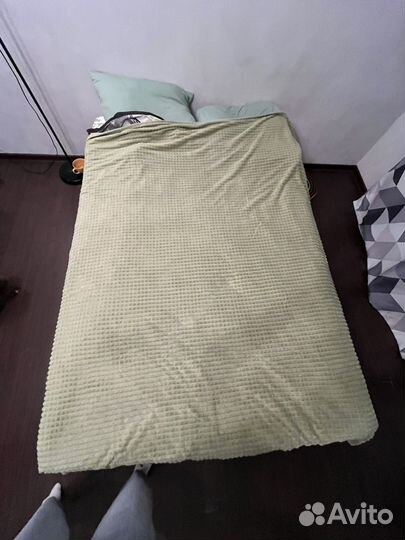 Плед покрывало 200 220 велюр плюшевый