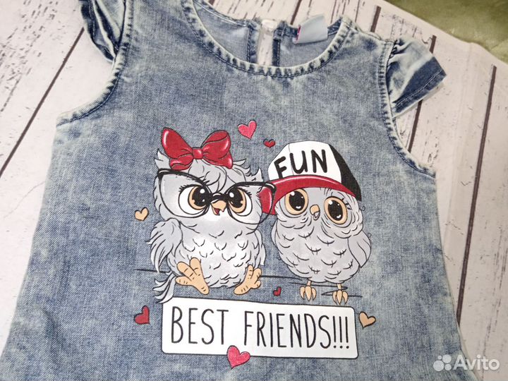 Джинсовые сарафан для девочки GEE JAY girls