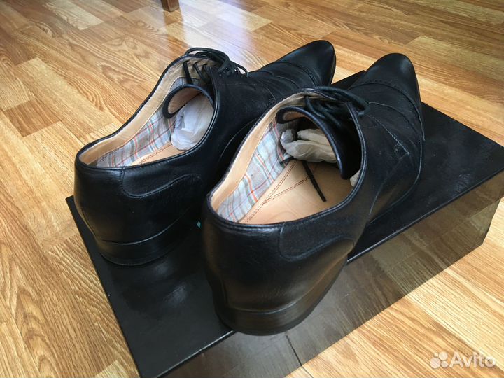 Мужские туфли черные Италия barracuda оригинал