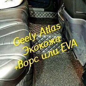 Коврики geely Atlas 3D 5D из экокожи