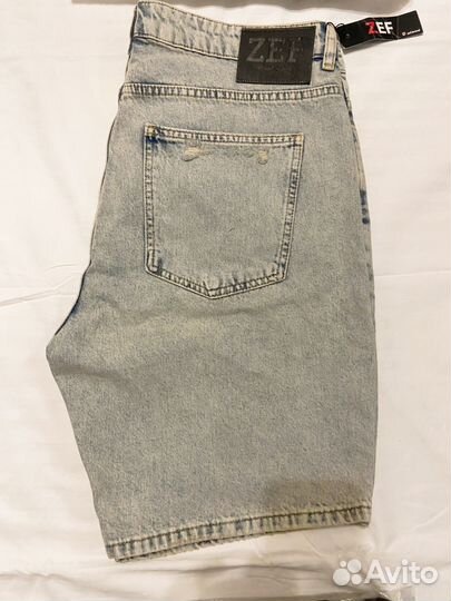 Шорты джинсовые рваные ZEF широкие Турция