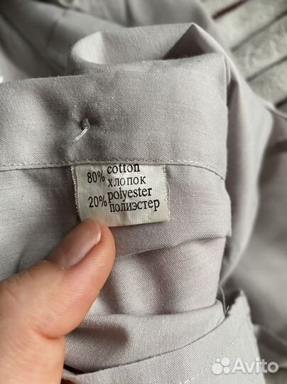 Рубашка серая на мальчика 128