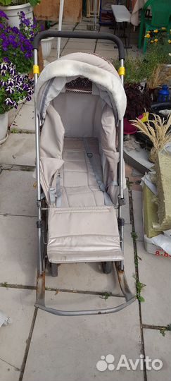 Детские санки коляска