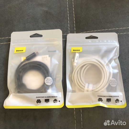Кабель type c 2 метра 100w baseus