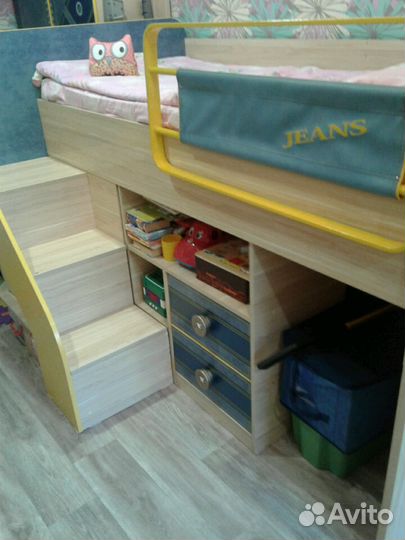 Кровать детская серии Джинс