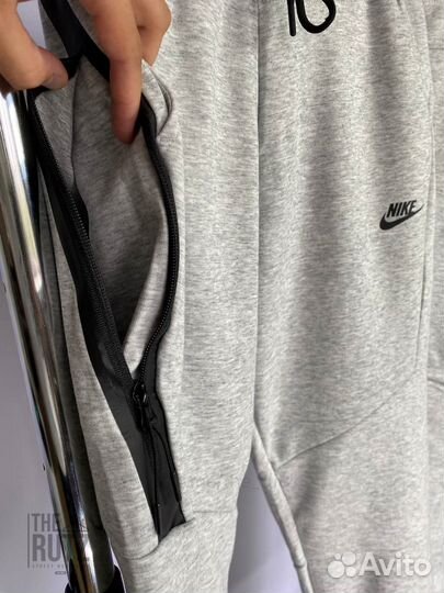 Штаны Nike tech fleece серые