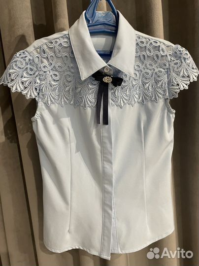 Школьная форма. Блузка для школьной формы 128-130