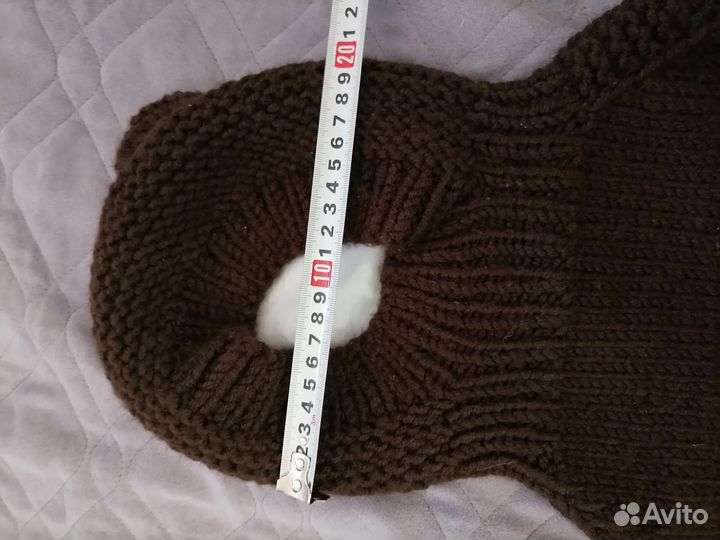 Шапка шлем зимняя