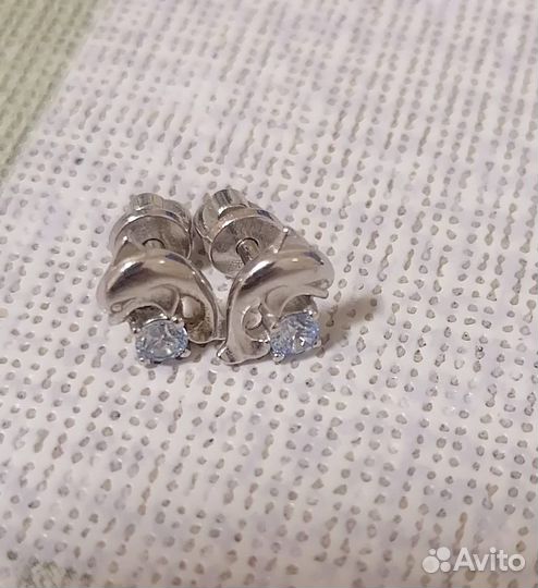 Серьги серебро