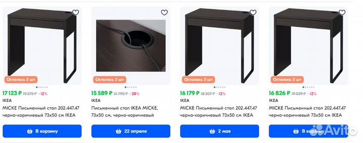 Письменный стол IKEA micke