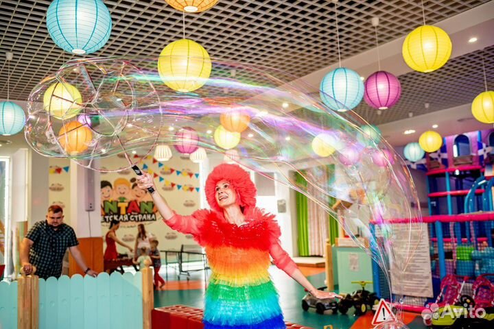 Шоу мыльных пузырей