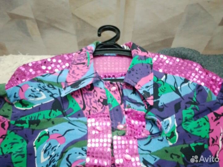 Винтажная одежда 90х женская рубашка