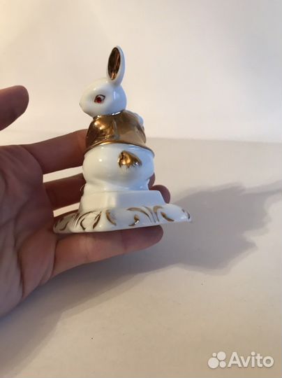 Заяц кролик фарфор Кисловодск статуэтка