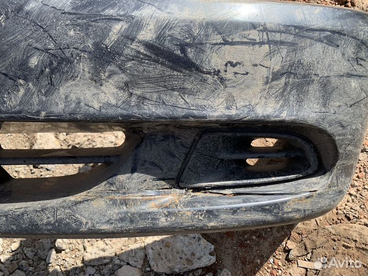 Бампер передний на hyundai accent черного цвета