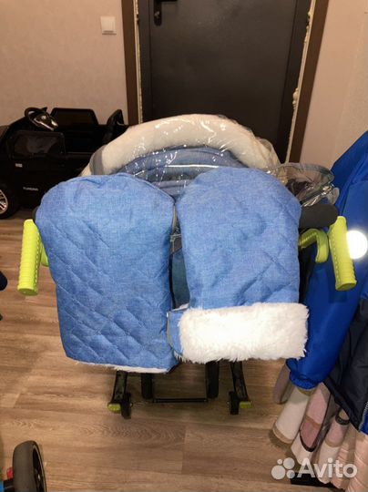 Санки-коляска Ника детям нд7-7 Джинс