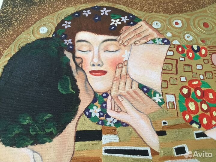 Gustav Climt Kiss Картина Густав Климт «Поцелуй