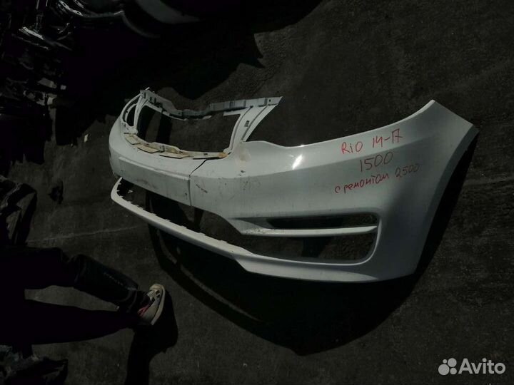 Бампер передний kia rio б/у с дефектом 2015-2017