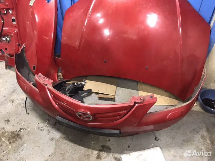 Передний бампер mazda 3 bk sport седан