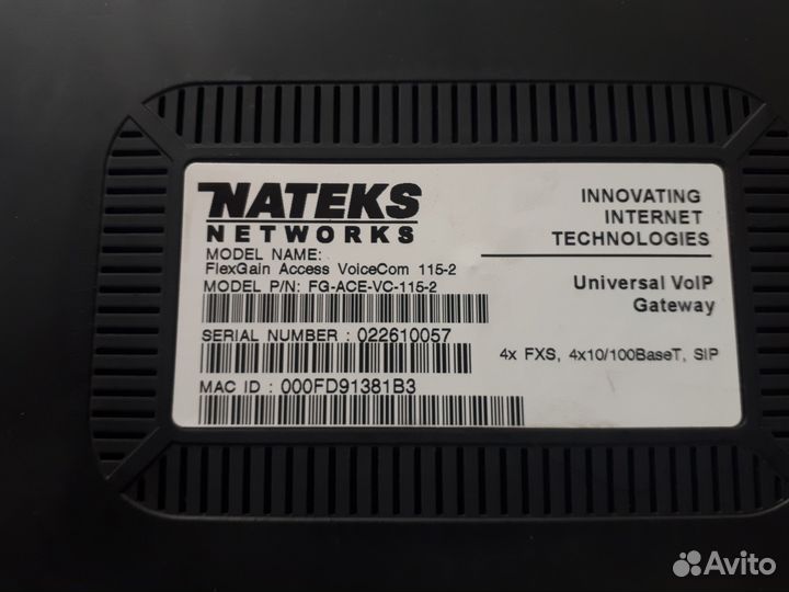 Голосовой шлюз Nateks FG-ACE-VC-115-2