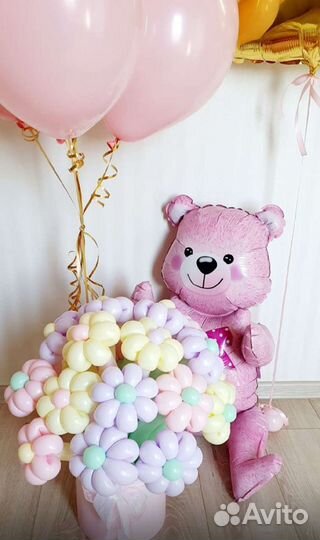 Воздушный шар,шары с гелием,гендерпати,фотозона,ко