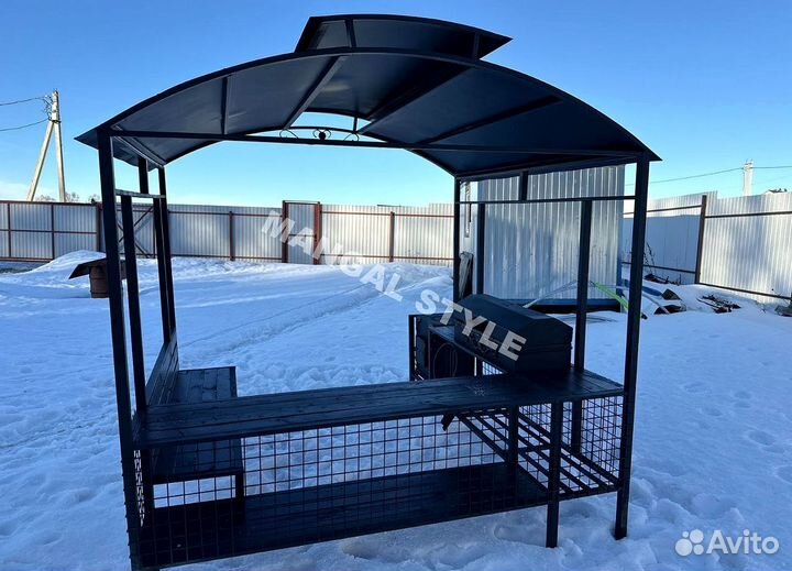 Беседка с мангалом