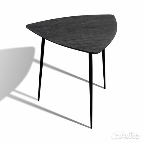 Столик серый приставной журнальный лофт