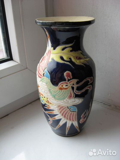 Ваза старинная Дракон антиквариат
