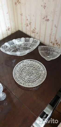 Хрустальные фужеры, стаканы, рюмки, вазы. 57 шт