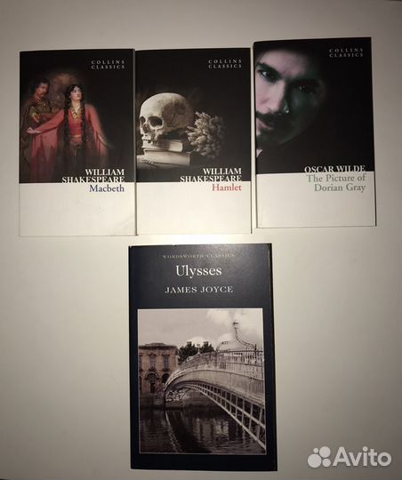 Данте, Кафка, Платон, Сервантес на английском