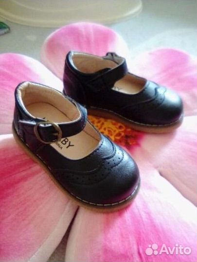 Туфли черные для девочки 22 размер