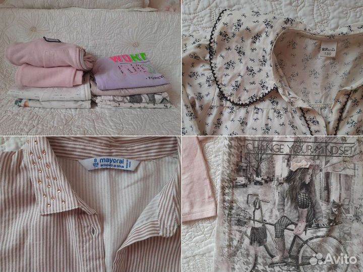 Одежда для девочки пакетом 122 128