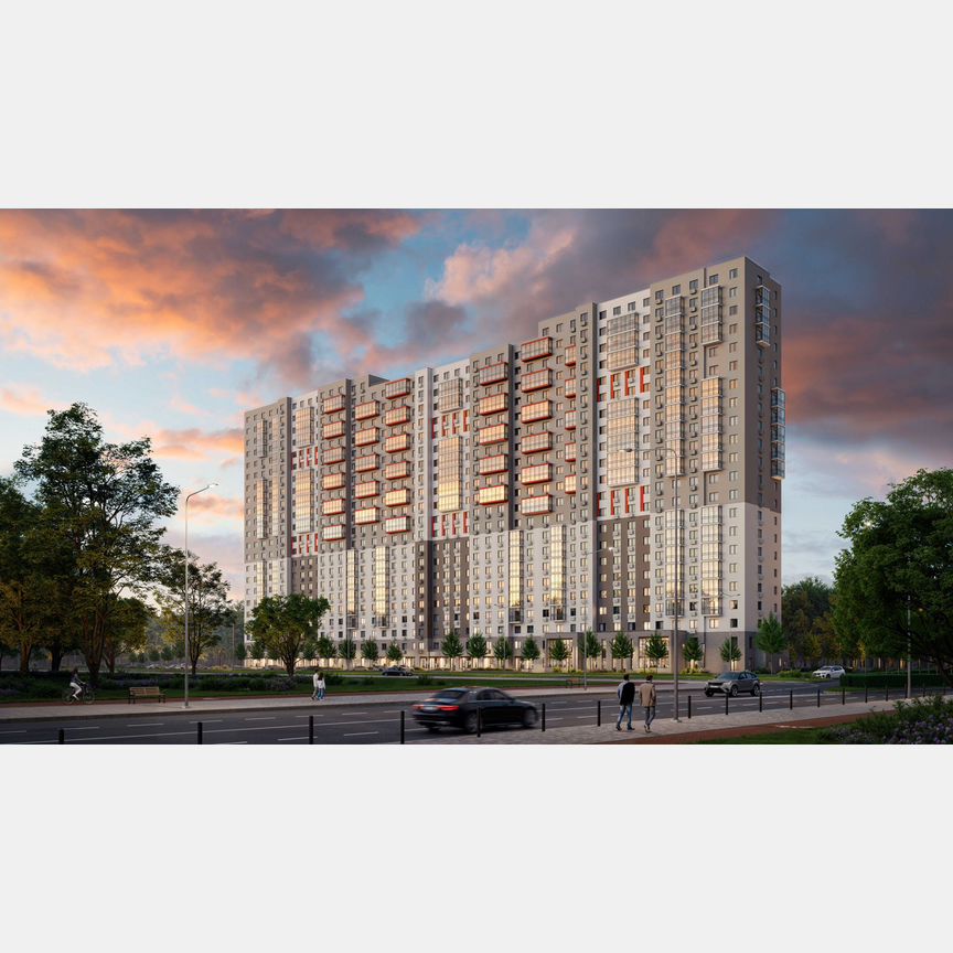 Квартира-студия, 21,1 м², 9/22 эт.