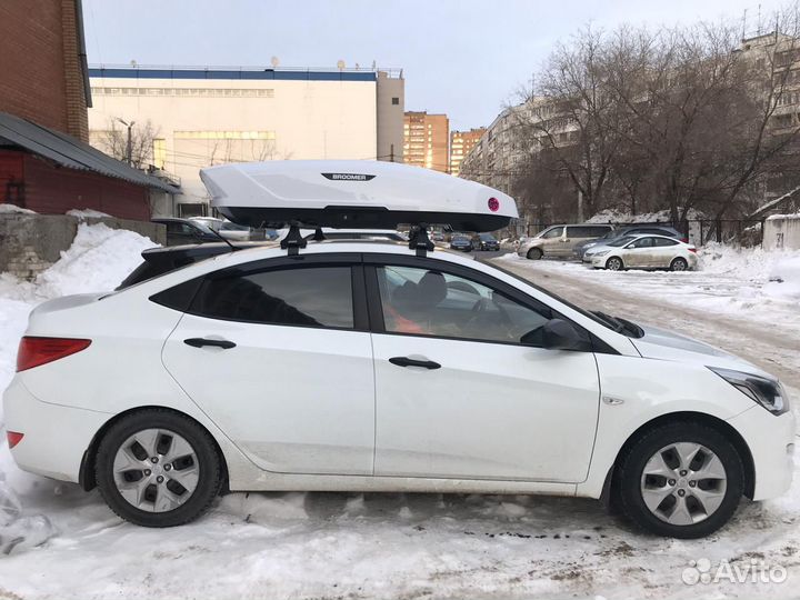 Автобокс на крышу Broomer для hyundai solaris