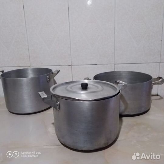 Алюминиевые кастрюли и дуршлаги времён СССР