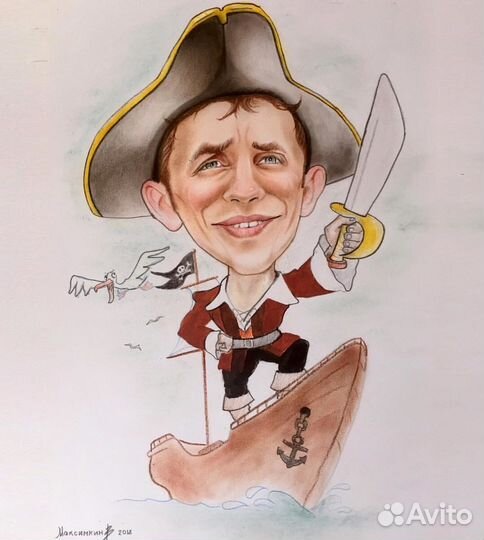 Портреты, шаржы, роспись стен, интерьерные картины