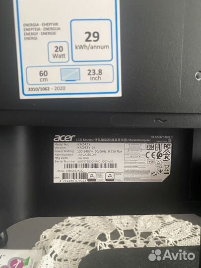 Монитор Acer 24 75гц