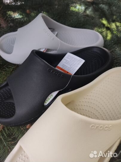 Тапочки crocs mellow slide шлепанцы