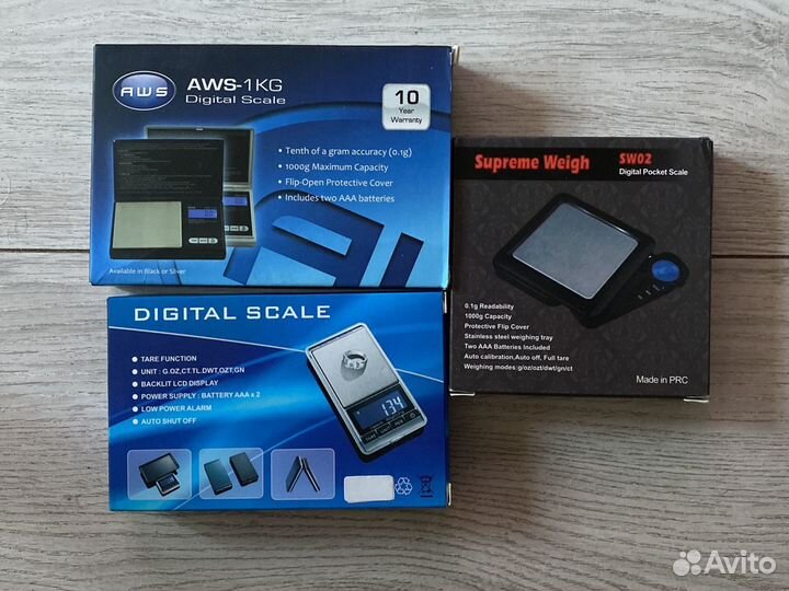 Карманные весы от 1 г до 1000 грамм